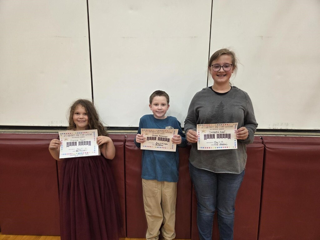 Elementary Students of the Week!