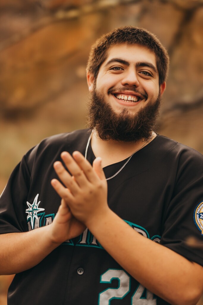 A picture of the third person of Senior Spotlight - Axel Sabedra.