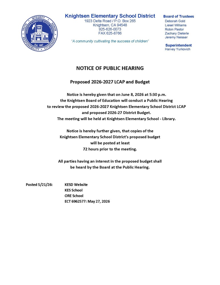 Public Hearing Notice
