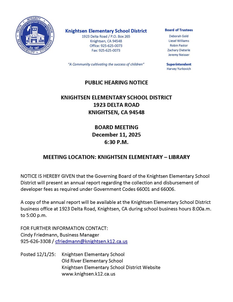 Public Hearing Notice 