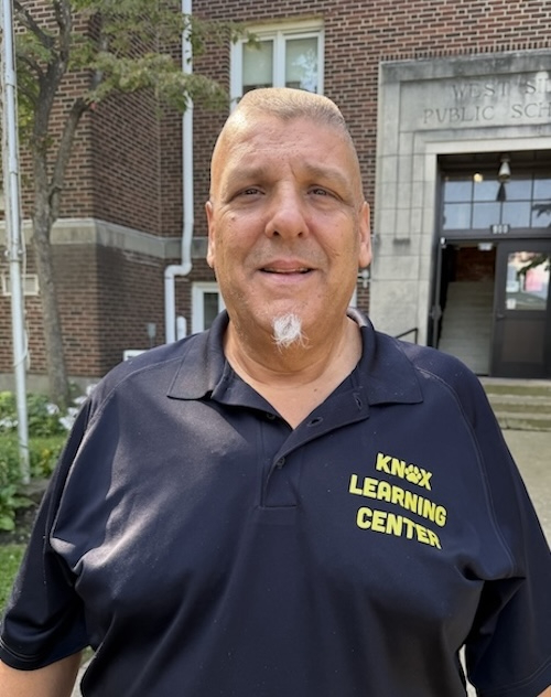 Director Joe Mazzari stands in front of the Knox Learning Center, 900 W. Vine St. in Mount Vernon.