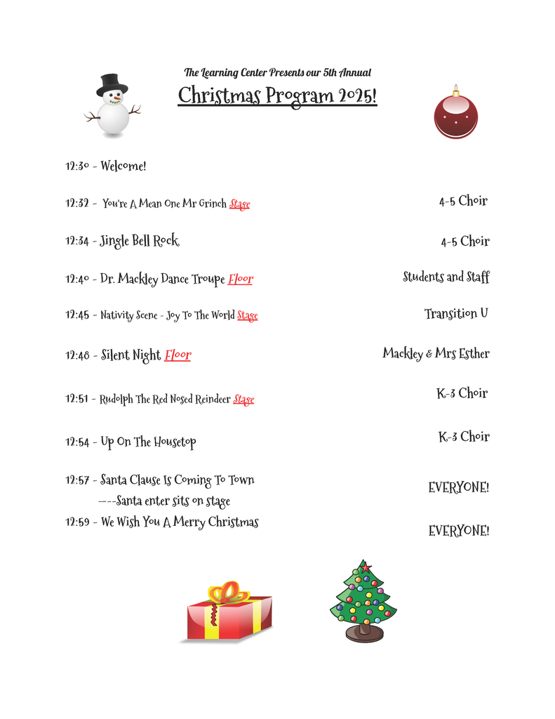 Christmas Program 2025