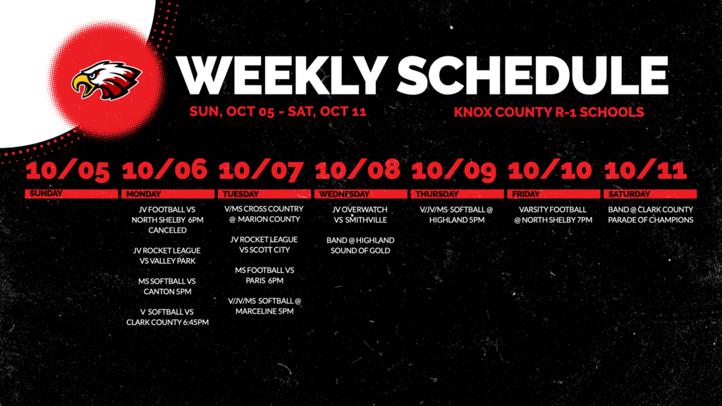 Weekly Schedule