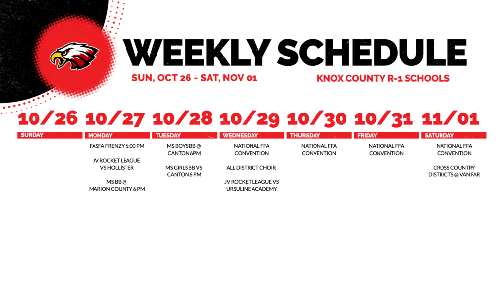Weekly Schedule