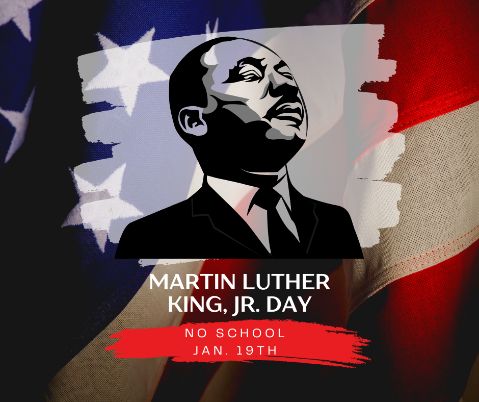 Blue and Red Minimalist Martin Luther King Kr Day Instagram Story