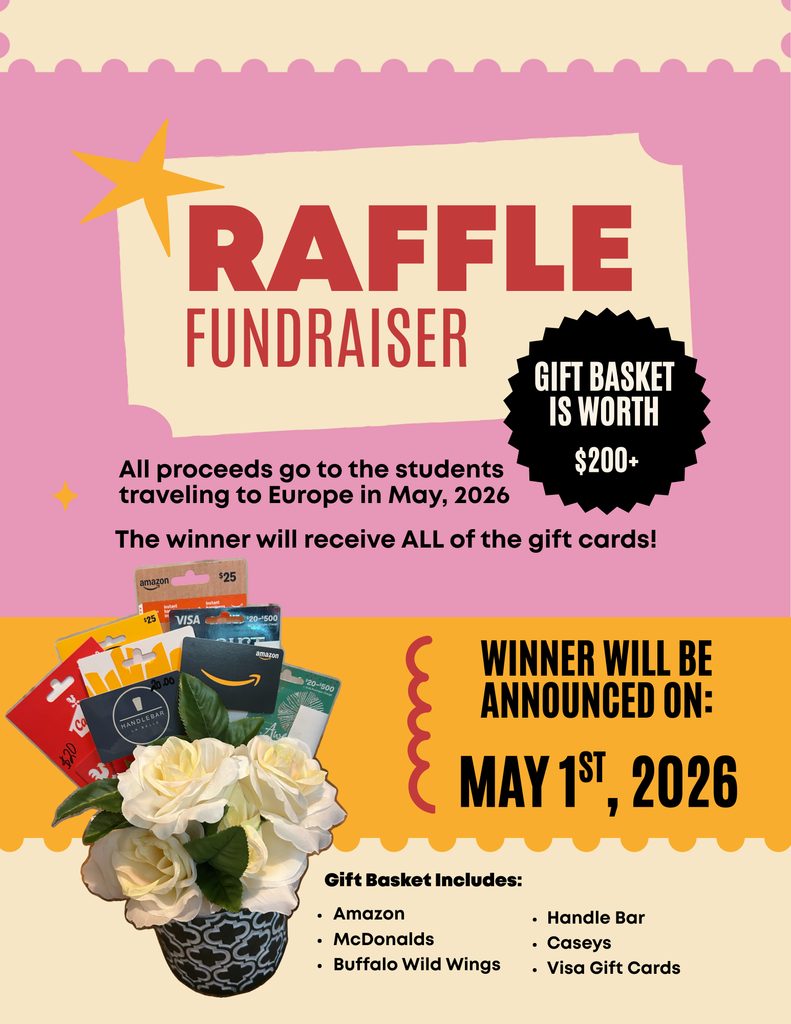 Pink and Yellow Dynamic Event Charity Raffle Fundraiser Flyer