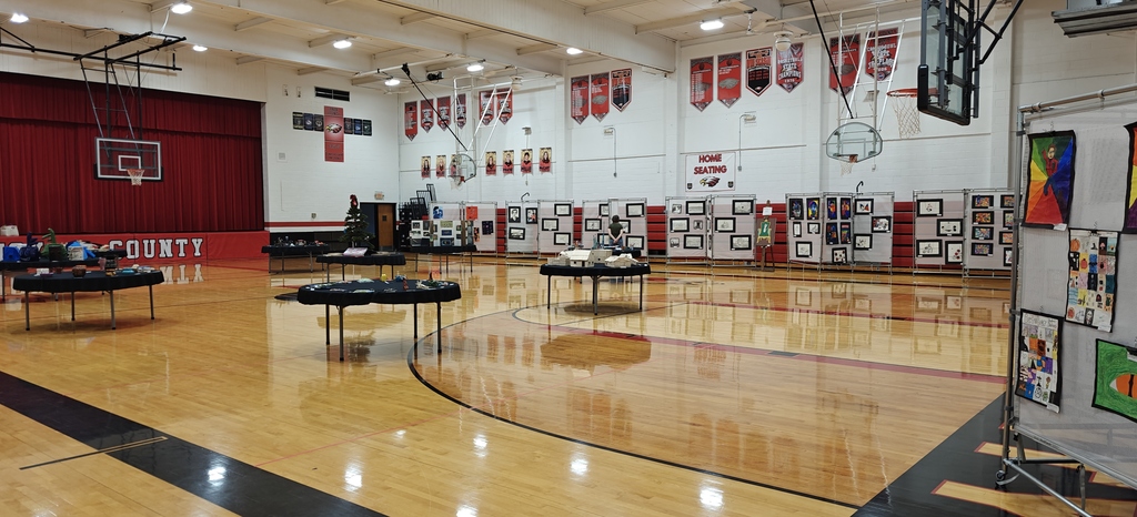 Gym filled with artwork