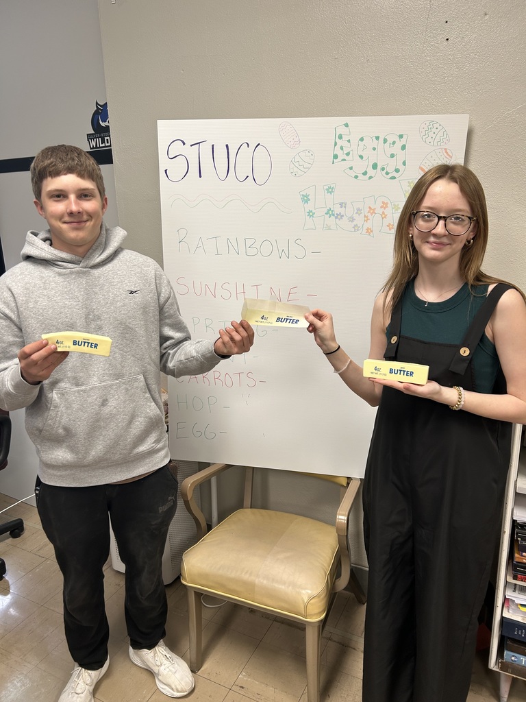 STUCO Egg Hunt is complete!   High School students searched for eggs all day. They were looking for letters to spell words to earn prizes. The game started at 9:03 am and officially ended at 3:00 pm. There were also eggs with snack/candy coupons so many prizes were won throughout the day!  Here are our big winners!   Have a wonderful Spring Break!