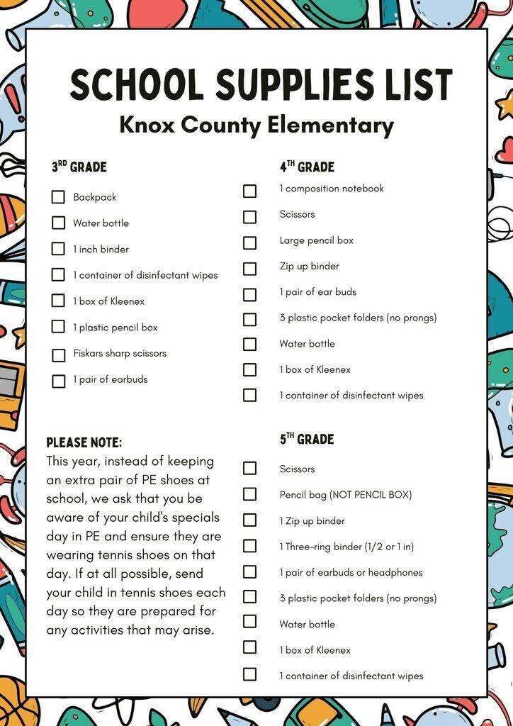 Supply List