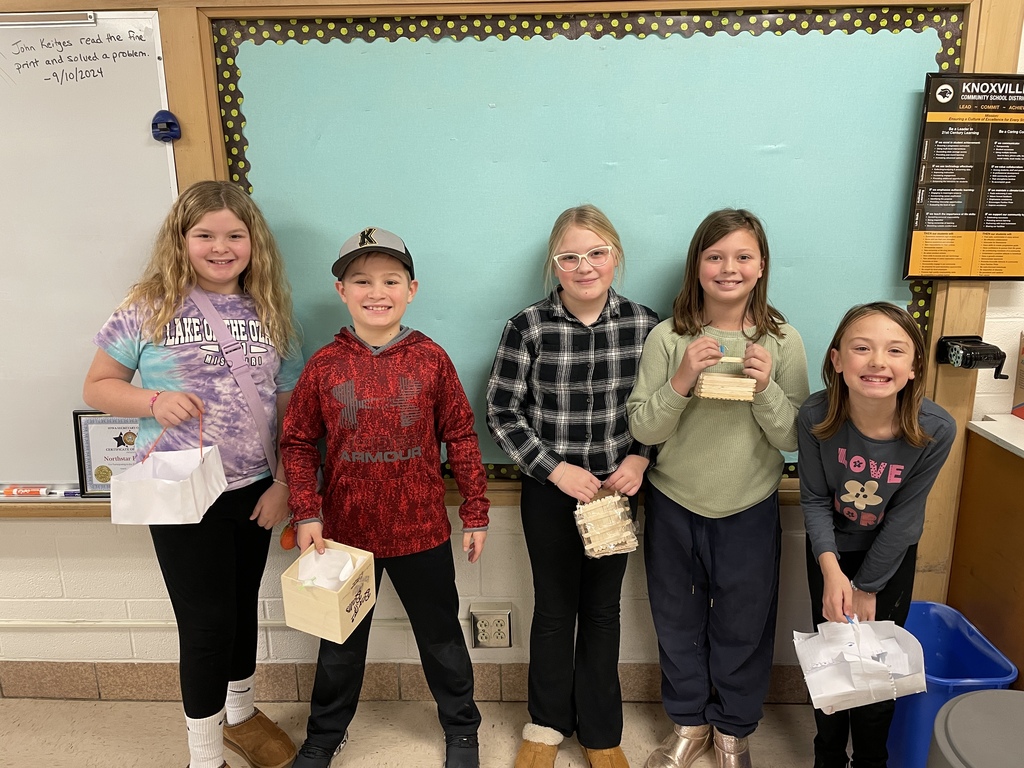 students with delivery devices