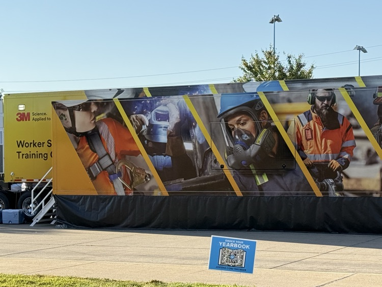 KHS students participating in 3M safety road show