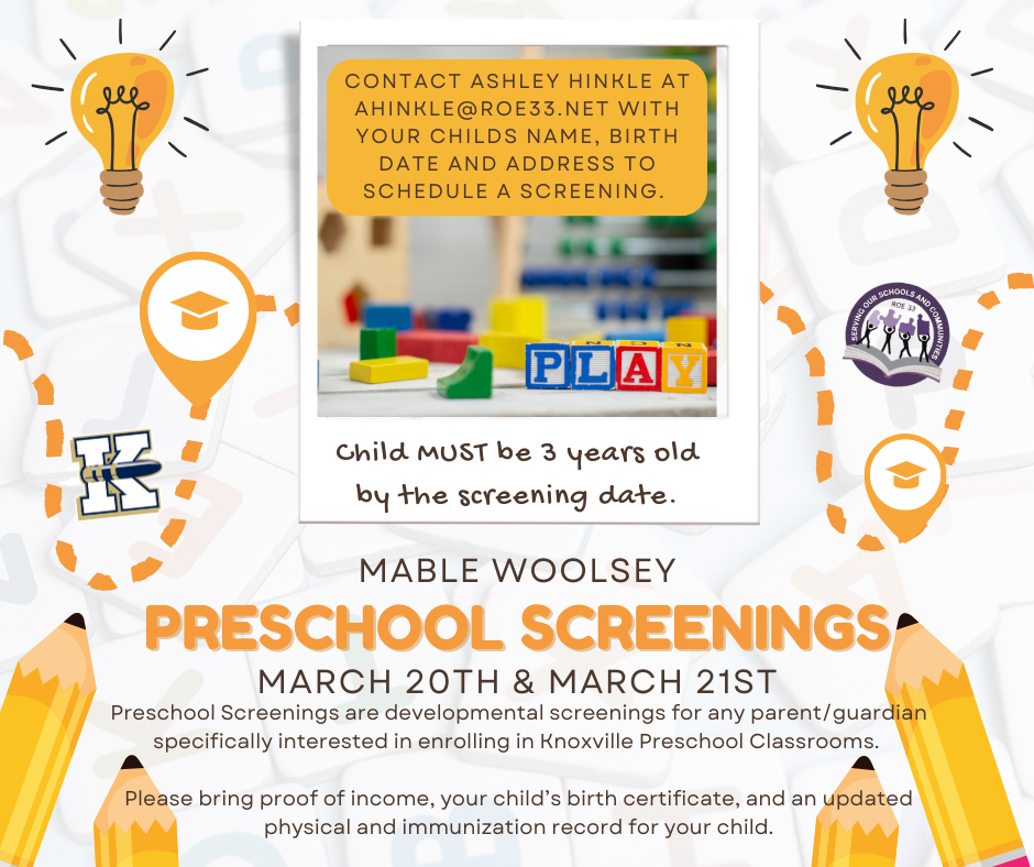 Preschool Screenings