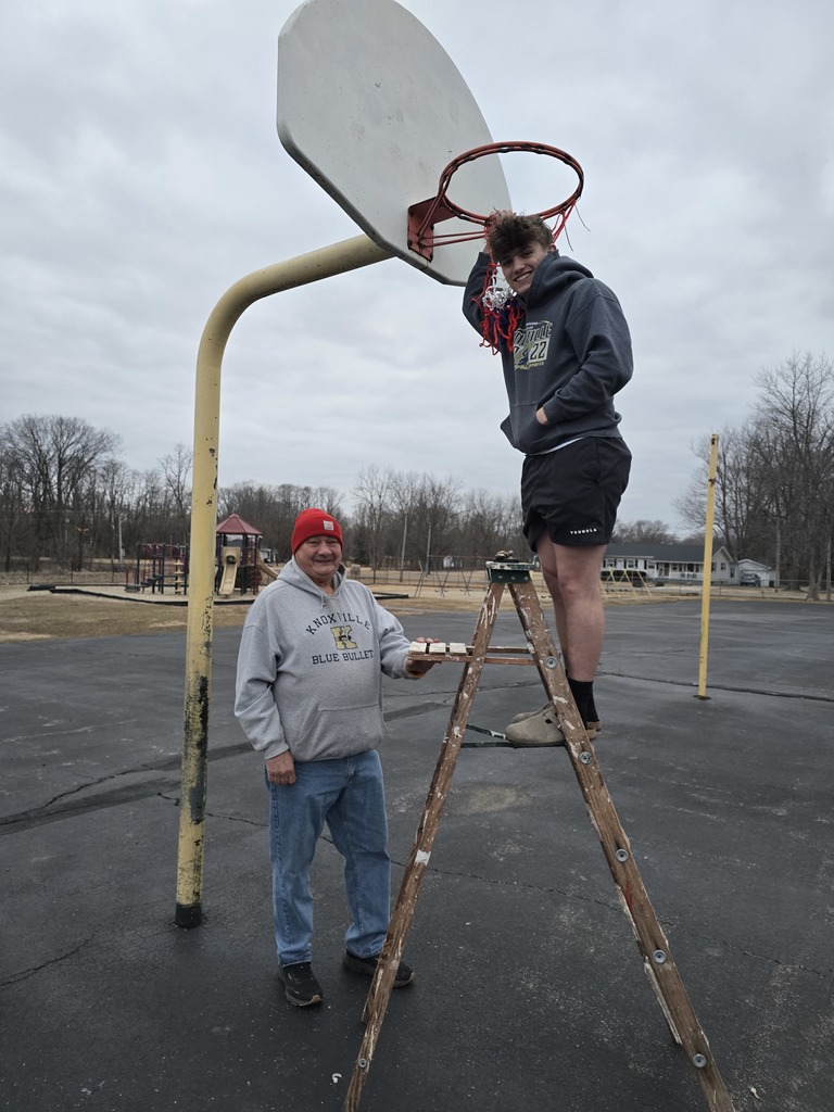 Basketball nets installed