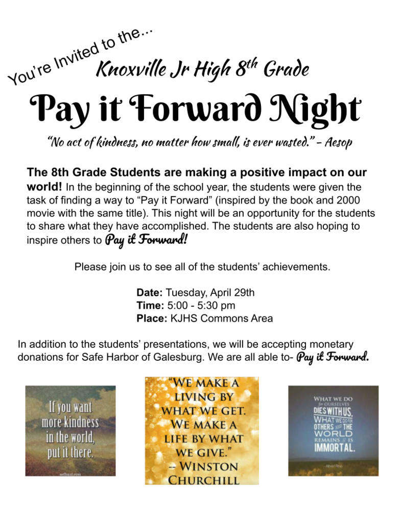 Pay it Forward Night Flyer