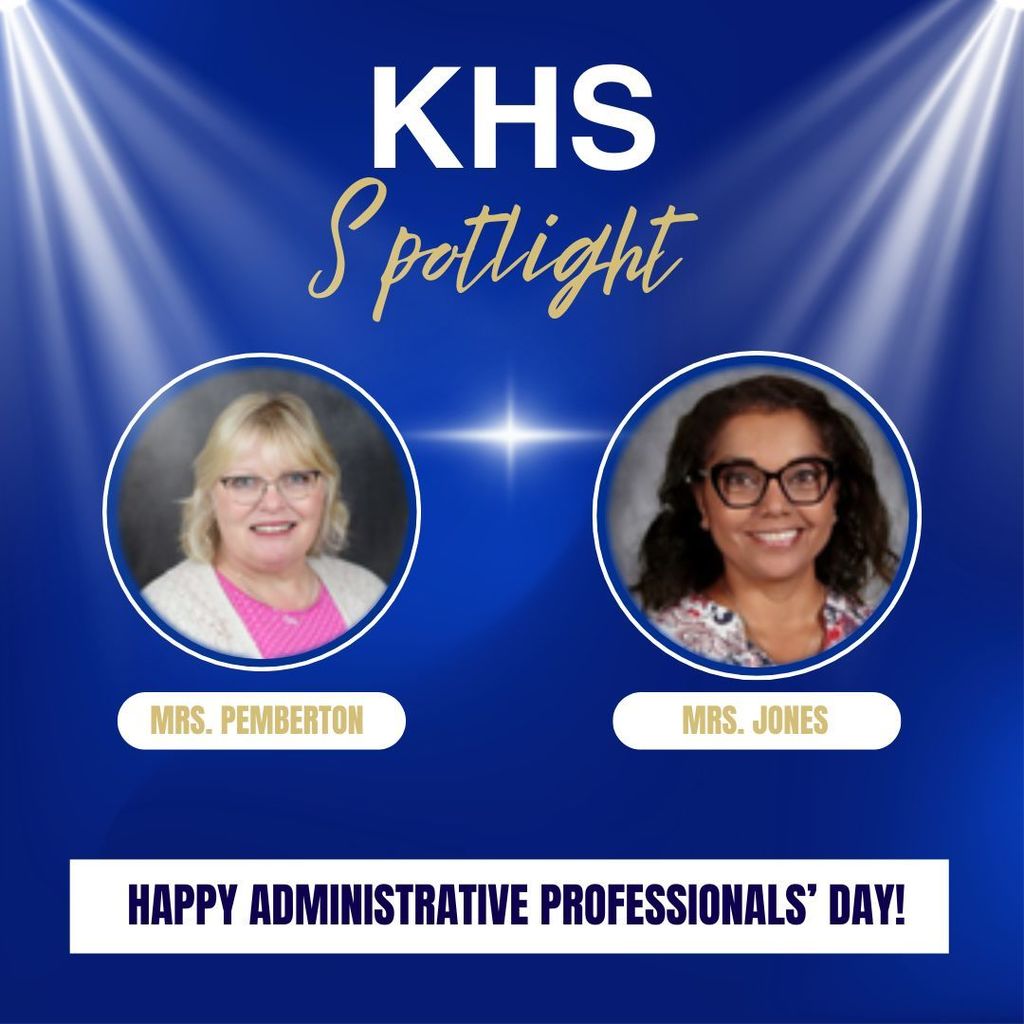 Happy administrative professionals' day to Mrs. Pemberton and Mrs. Jones!