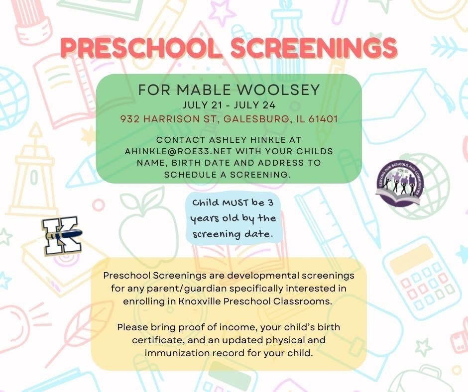 Preschool Screenings
