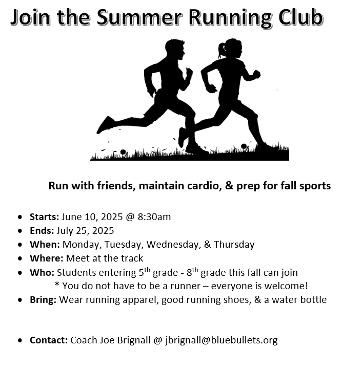 Summer Running Club Information
