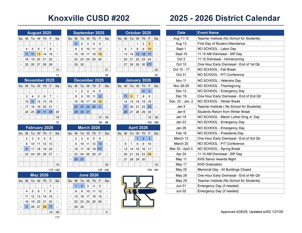updated 25/26 calendar w ed