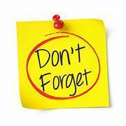 Don't Forget