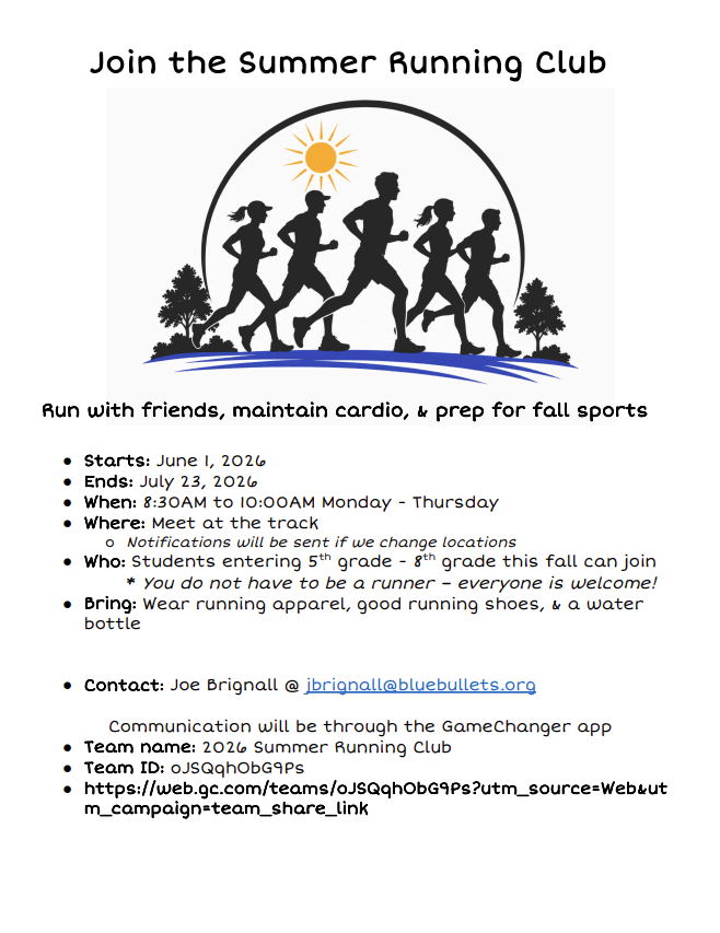 KJHS Summer Running Club