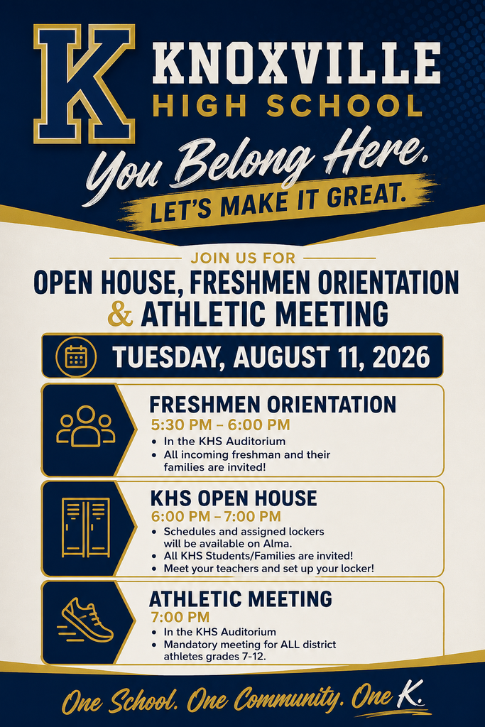 Open house, freshmen orientation, and Athletic Meeting