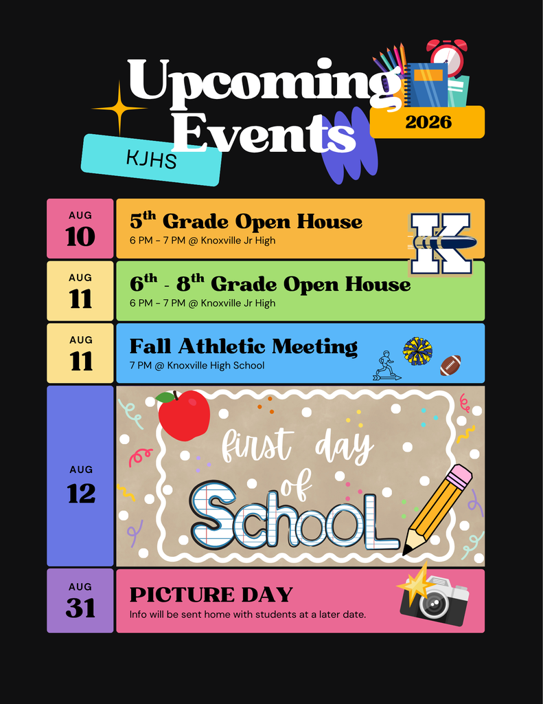 Upcoming KJHS Events