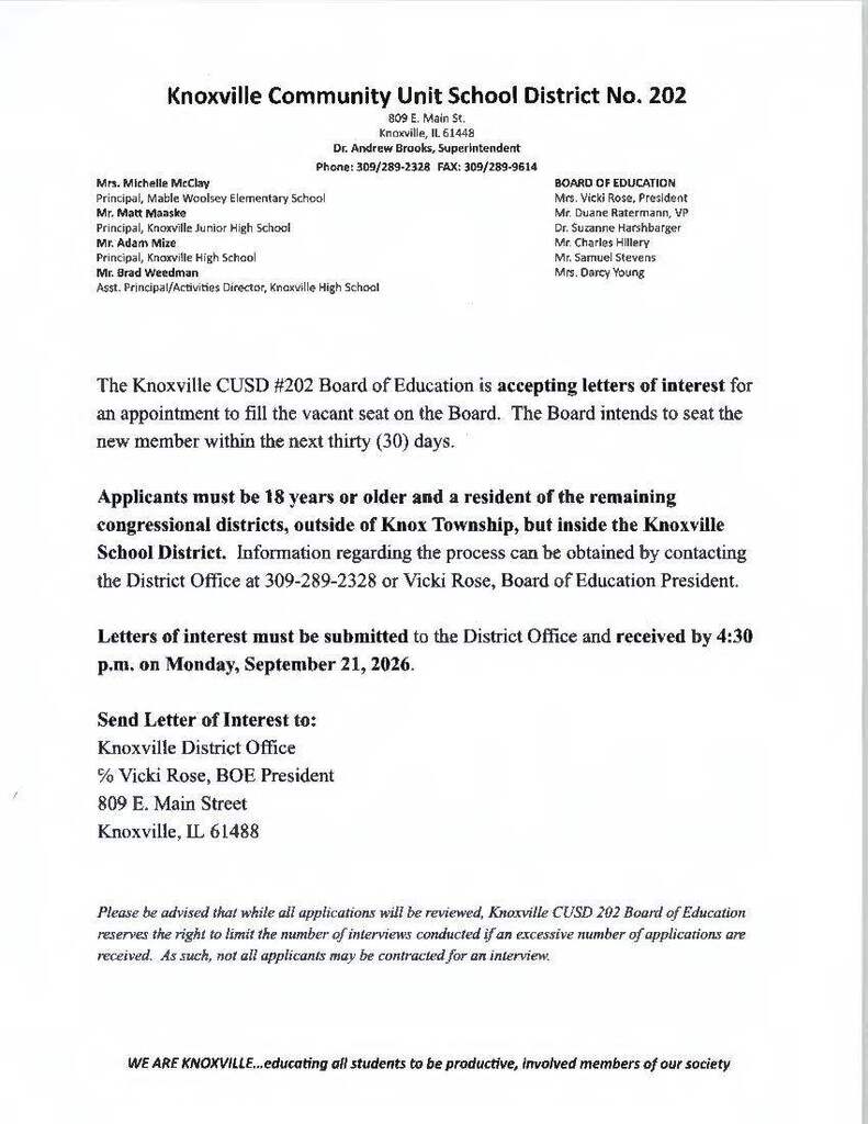 BOE Vacancy