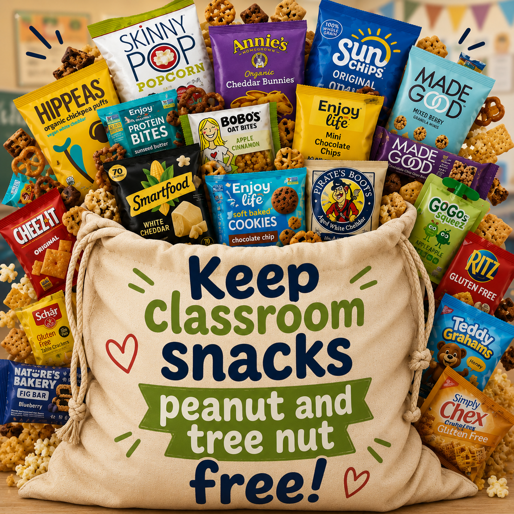 keep classroom snacks peanut and tree nut free