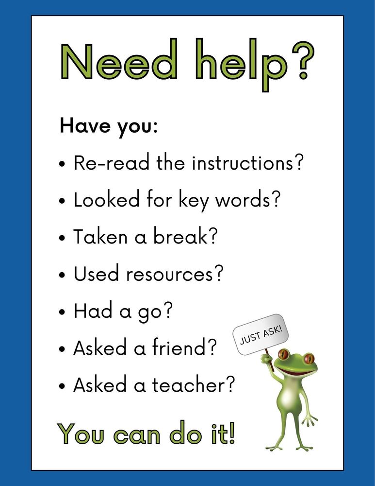 Ask for help!