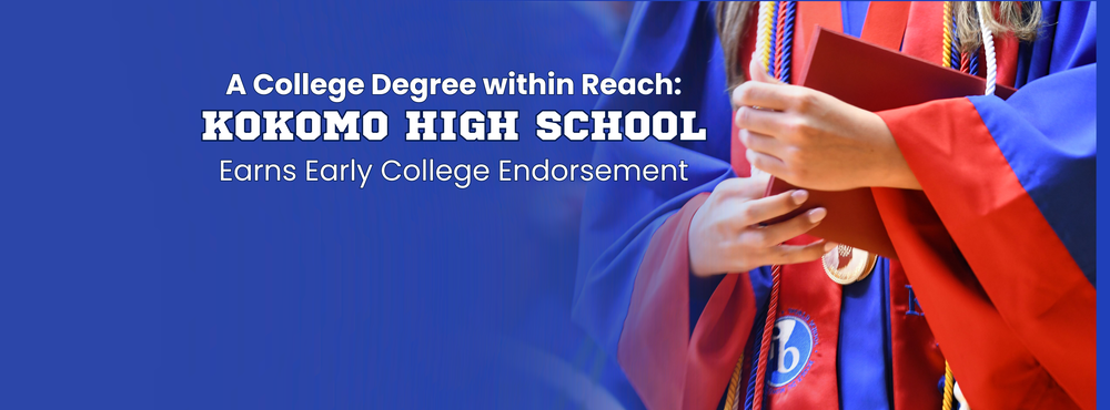 girl wearing graduation gown and chords holding diploma