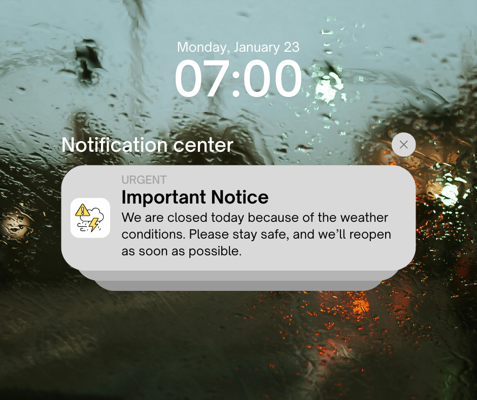 Weather notice