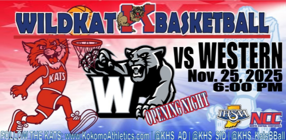 red and blue background with wildcat mascot and black panther mascot 