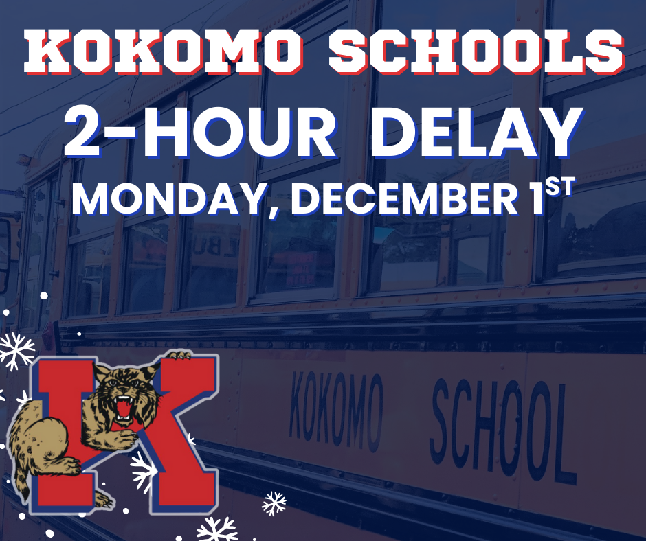 school bus snowflakes and cat mascot with letter k