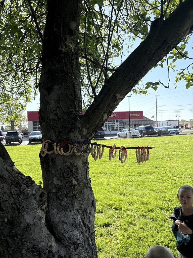 handmade birdfeeders in tree