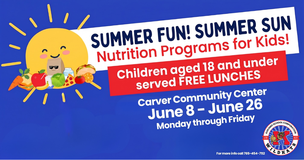 Free lunches for children 18 and under june 8 through june 26 at carver community center