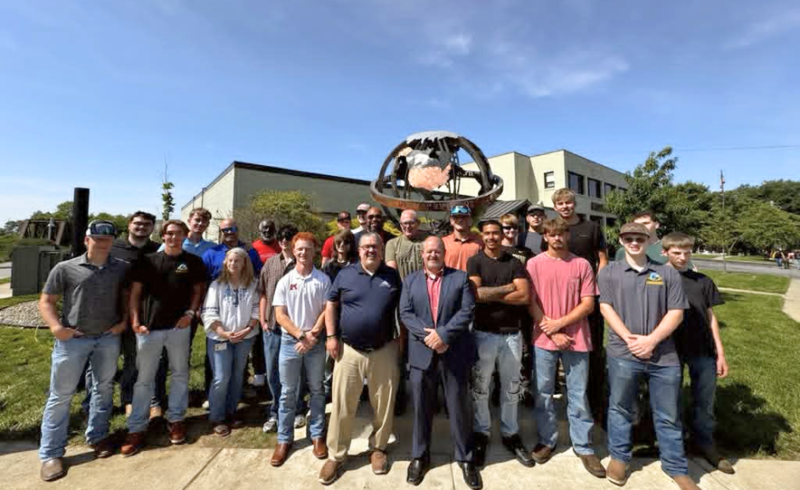 group of welding students