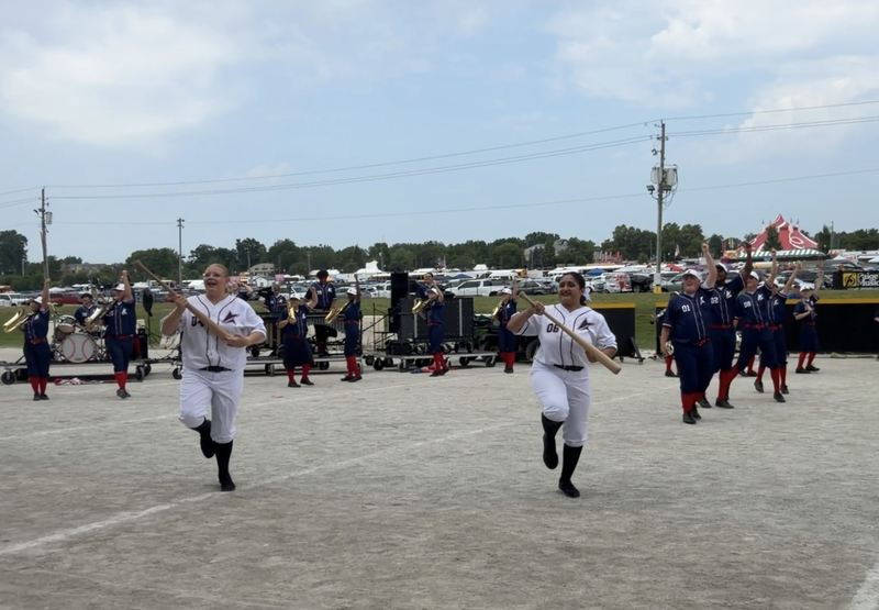 marching band on field