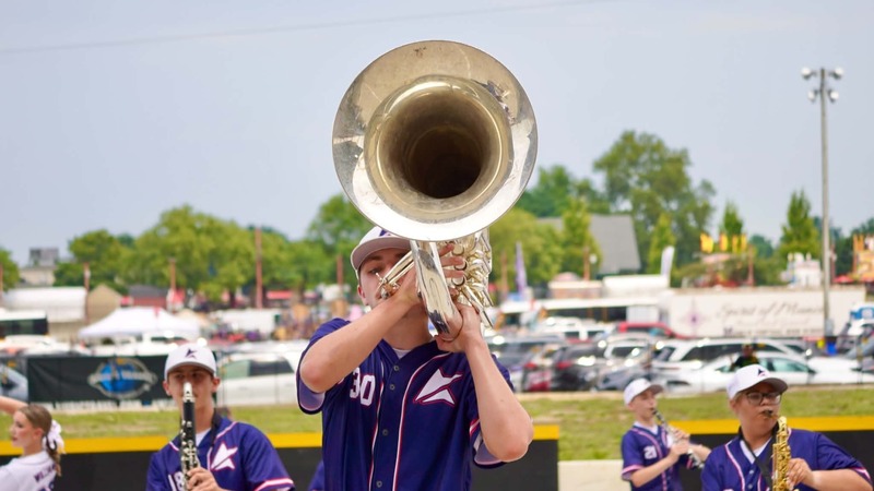 marching band on field