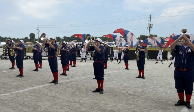 marching band on field