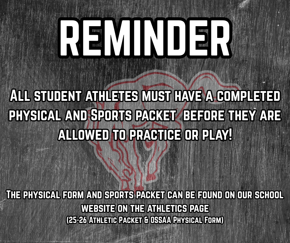 Reminder: Sports Physicals