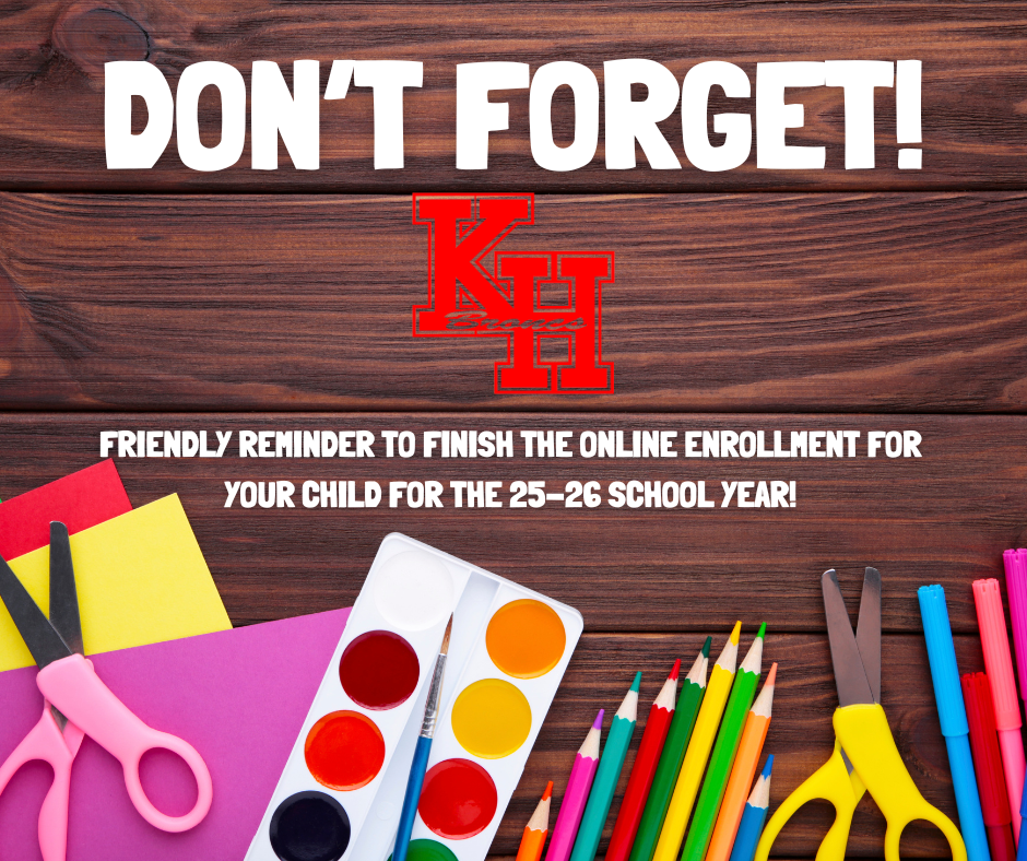 Online Enrollment Reminder