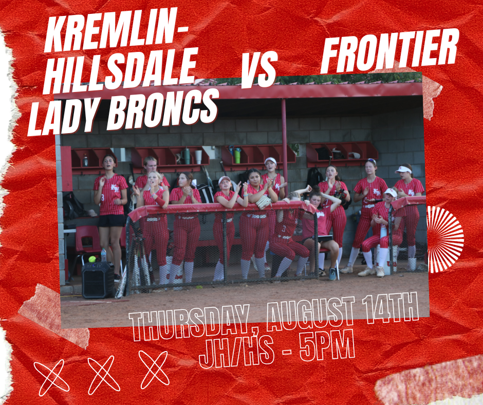 JH/HS Fast Pitch vs Frontier 8/14 @ 5pm