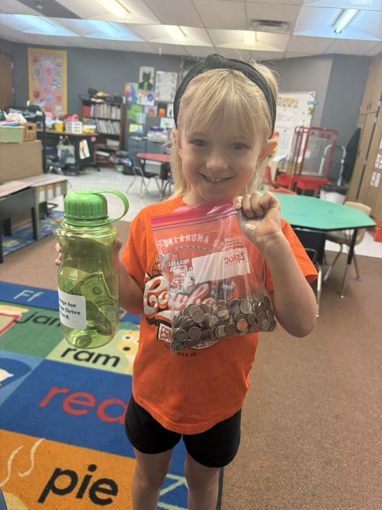 pre-k holding money