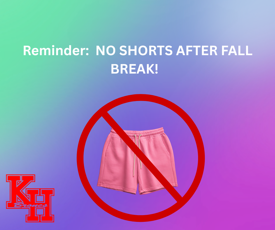 No Shorts After Fall Break