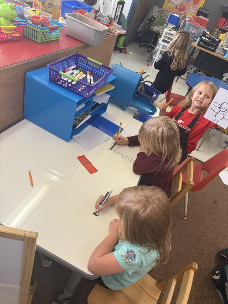 pre-k writing center.