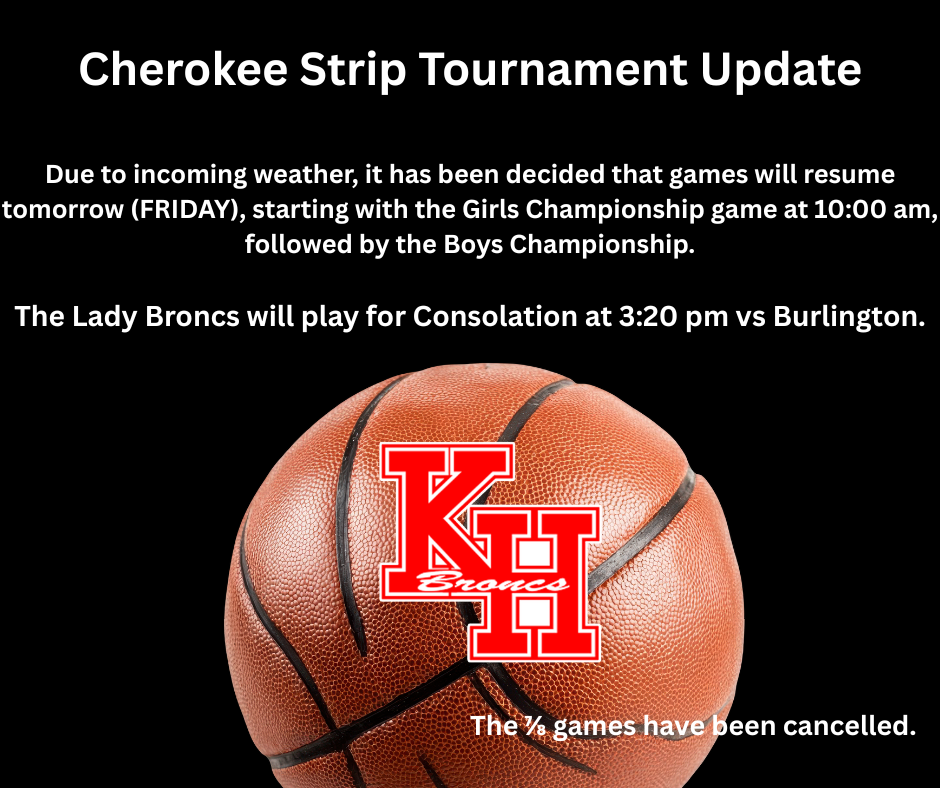 Cherokee Strip Tournament Update