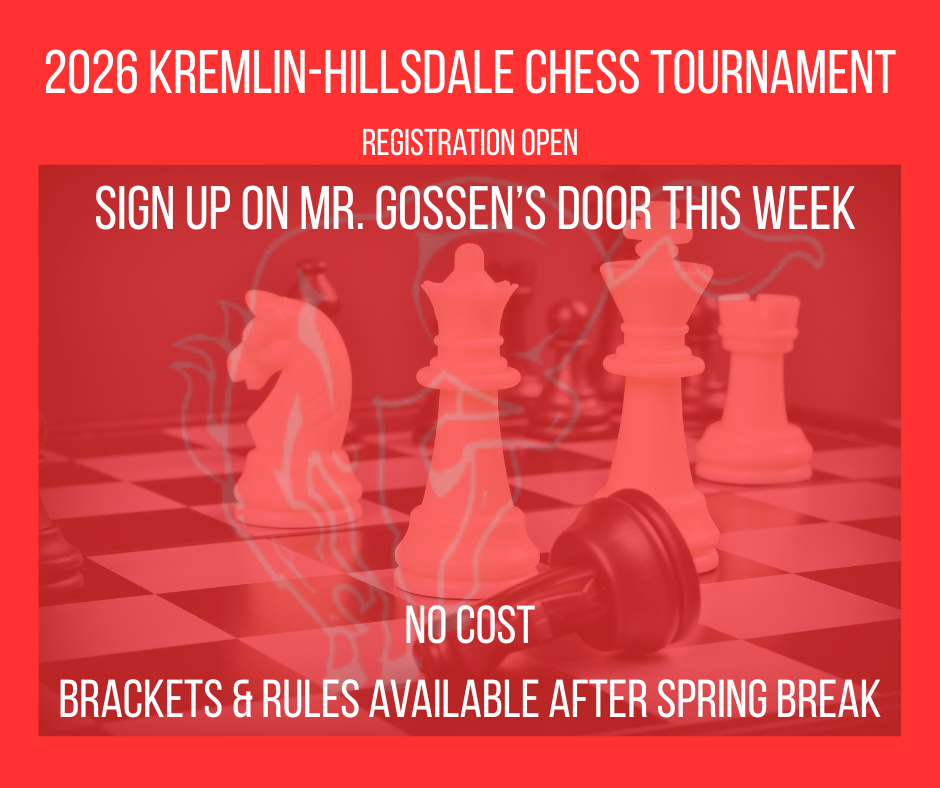 2026 KHS Chess Tournament Registration Open