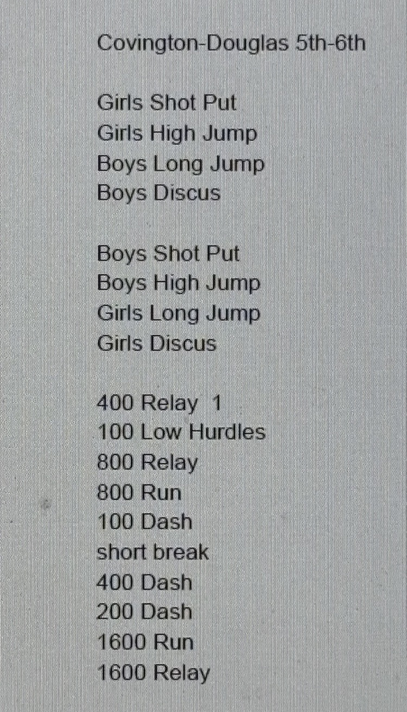 c-d track meet