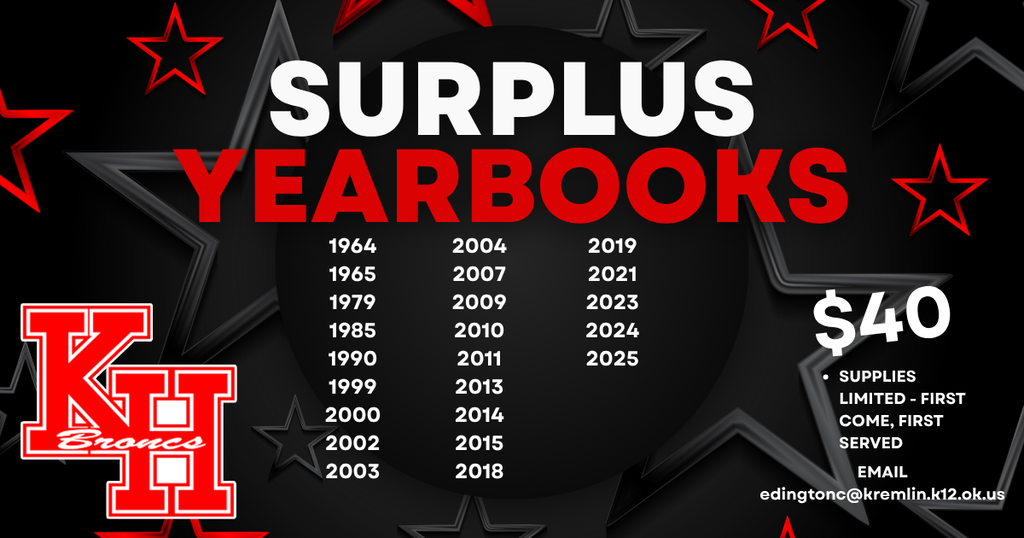 Kremlin-Hillsdale Surplus Yearbooks for Sale
