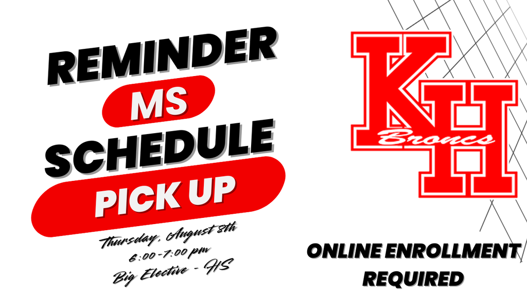 MS Schedule Pick Up Reminder